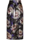 Dolce & Gabbana Sequin-embellished Pencil Midi Skirt In Purple