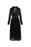 Dolce & Gabbana Sequin-embellished Midi Dress In Black