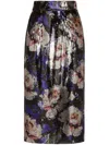 DOLCE & GABBANA DOLCE & GABBANA SEQUIN FLORAL SKIRT CLOTHING