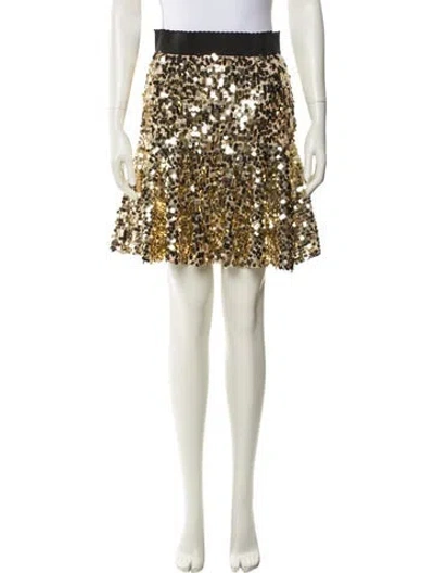 Pre-owned Dolce & Gabbana Sequin Knee-length Skirt In Multi