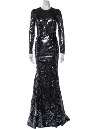 Pre-owned Dolce & Gabbana Sequin Long Dress