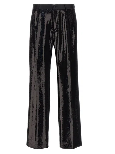 Dolce & Gabbana Sequin Trousers In N0000