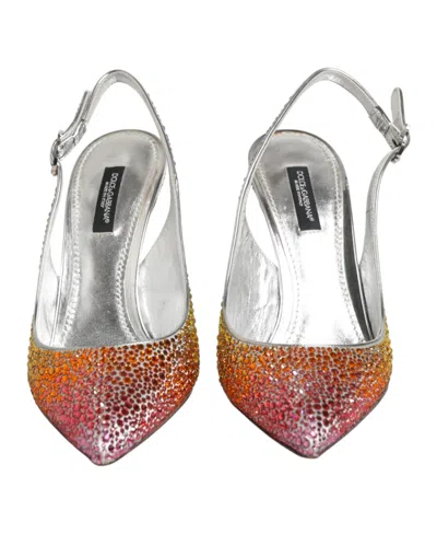 Dolce & Gabbana Sequin Slingback Heel In Multi