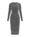 Dolce & Gabbana Sequinned Midi Dress In Black