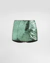 Dolce & Gabbana Sequined High-waisted Panties In Green