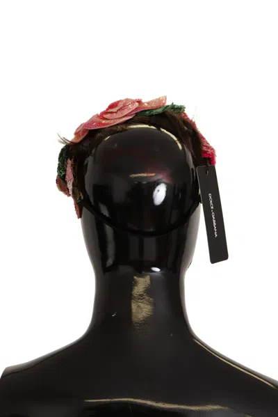 Dolce & Gabbana Sequined Lurex Headband In Multi