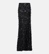 Dolce & Gabbana Sequined Maxi Skirt In Black