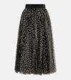 Dolce & Gabbana Sequined Midi Skirt In Gold