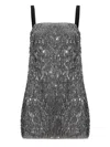 Dolce & Gabbana Sequined Mini Dress In Silver