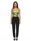 Dolce & Gabbana Sequined Multicolor Tank Top In Multicolor