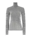 Dolce & Gabbana Sequinned Top In Silver