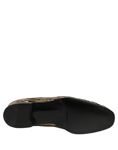 Dolce & Gabbana Sequin-embellished Loafer In Gold