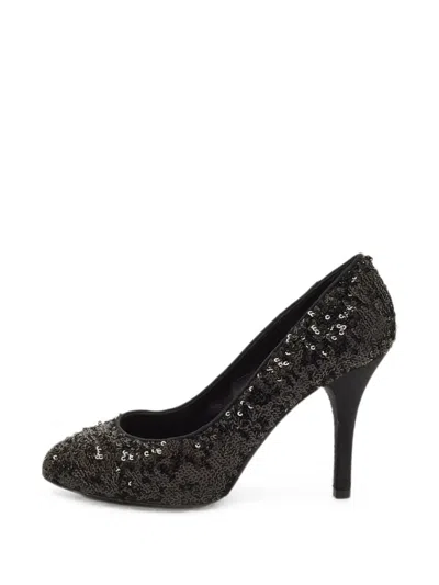 Pre-owned Dolce & Gabbana Sequin-embellishment Pumps In Black