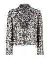 Dolce & Gabbana Sequined Blazer In Gray