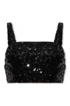 DOLCE & GABBANA SEQUINNED CROPPED TANK TOP