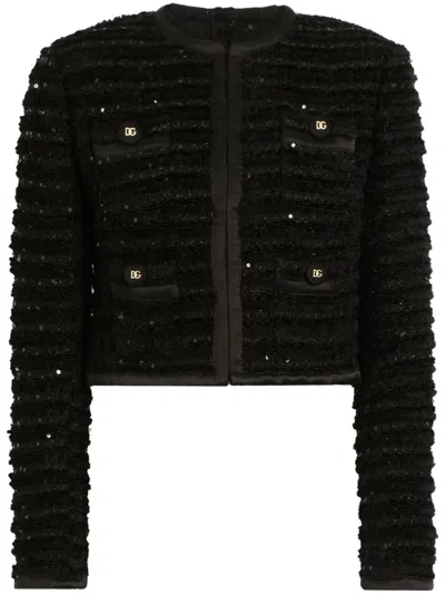 DOLCE & GABBANA SEQUINNED JACKET