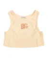 Dolce & Gabbana Sequinned-logo Ribbed Top In Multi