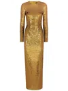 Dolce & Gabbana Sequin-embellished Gown In Gold