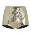 Dolce & Gabbana Sequinned Micro Shorts