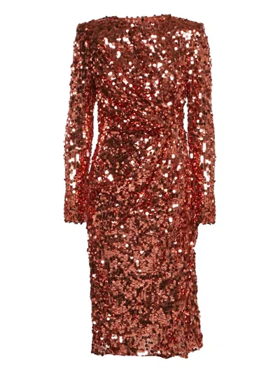 Pre-owned Dolce & Gabbana Sequinned Midi Dress