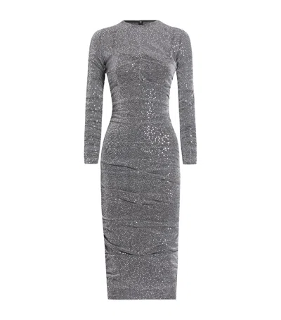 DOLCE & GABBANA SEQUINNED MIDI DRESS