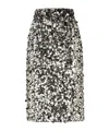 Dolce & Gabbana Sequin Embellished High Waist Midi Skirt In Black