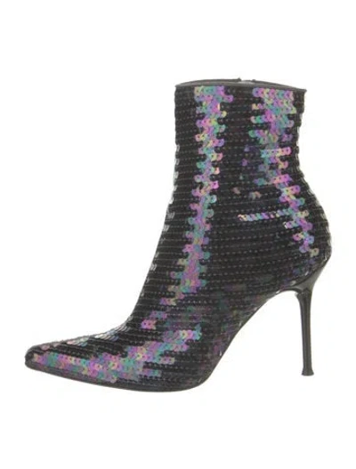 Pre-owned Dolce & Gabbana Sequins Sequin Embellishments Boots