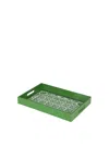Dolce & Gabbana Serving Rectangular Tray In Green