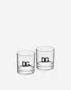Dolce & Gabbana Set 2 Shot Glasses In Multicolor