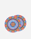 Dolce & Gabbana Set 2 Bread Plates In Fine Porcelain In Multicolor