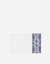 Dolce & Gabbana Set 2 Cotton Sateen Pillowcases In Blue