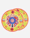 Dolce & Gabbana Set 2 Dinner Plates In Fine Porcelain In Multicolor