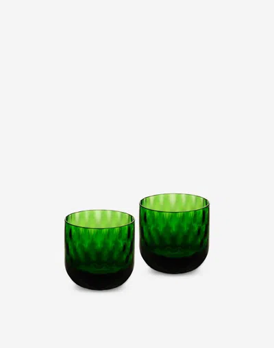 DOLCE & GABBANA SET 2 HAND-BLOWN MURANO SHOT GLASSES