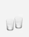 Dolce & Gabbana Set 2 Hand-blown Murano Water Glasses In Multicolor