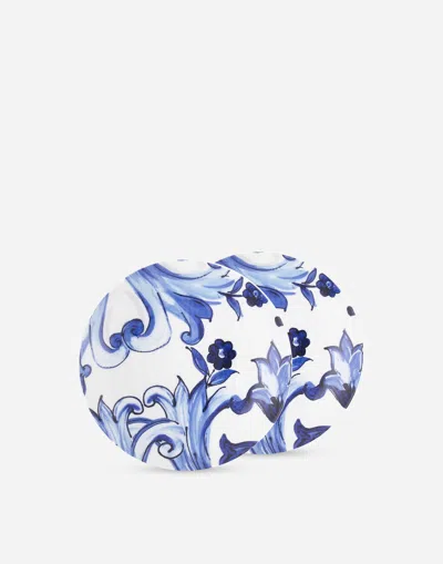 Dolce & Gabbana Set 2 Porcelain Bread Plates Multicolor Unisex Onesize