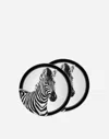 Dolce & Gabbana Set 2 Porcelain Bread Plates In Multicolor