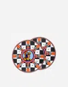 Dolce & Gabbana Set 2 Porcelain Bread Plates In Multicolor