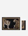 Dolce & Gabbana Set Linen Placemat And Napkin In Multicolor