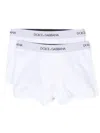 Dolce & Gabbana Set Of 2 Boxer Shorts With Logo In White