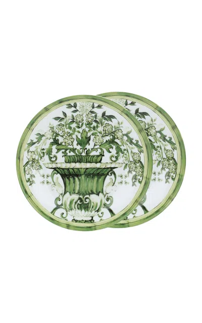 Dolce & Gabbana - Set Of 2 Dessert Plates - Green