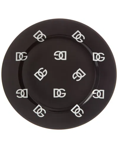 Dolce & Gabbana Set Of 2 Dinner Plates In Black