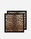 Dolce & Gabbana Set Of 2 Linen Napkins In Multicolor