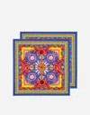 Dolce & Gabbana Set Of 2 Linen Napkins In Multicolor