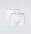 Dolce & Gabbana Set Of 2 Logo Cotton-blend Boxer Briefs