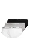 Dolce & Gabbana Set Of 3 Brando Briefs In Multicolour