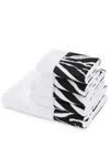 Dolce & Gabbana Set Of Five Terry Cotton Towels In Weiss