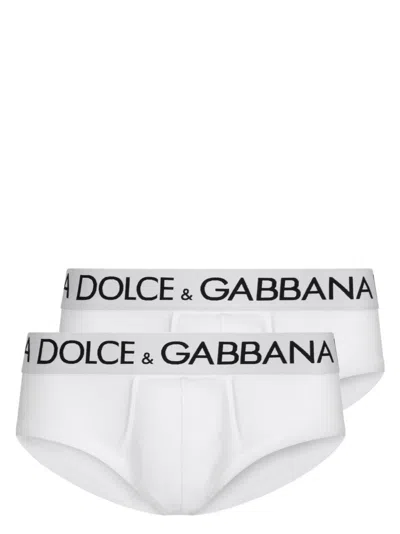Dolce & Gabbana Set Of Two Briefs In White