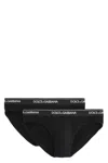 Dolce & Gabbana Briefs With Logo Band In Black