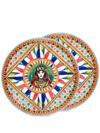 Dolce & Gabbana Set-of-two Dinner Plates In Blue