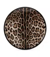 Dolce & Gabbana Set Of Two Leopard Print Dinner Plates